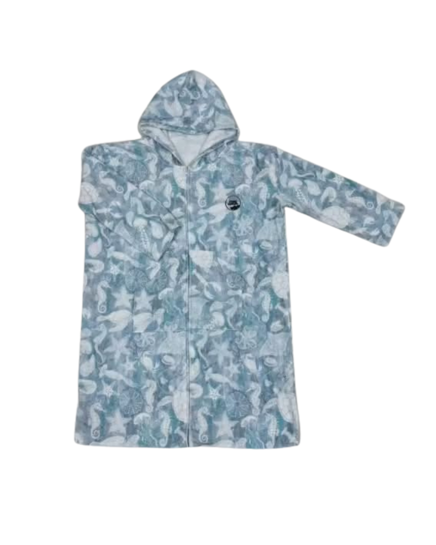 Ocean Blue-Teen/Adult Zipper Towel Jacket